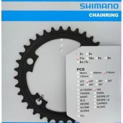 Shimano Plateau Pour FC-R7000 50/34 Dents -FSA Soldes 105 FC R7000 34 schwarz Verpackung
