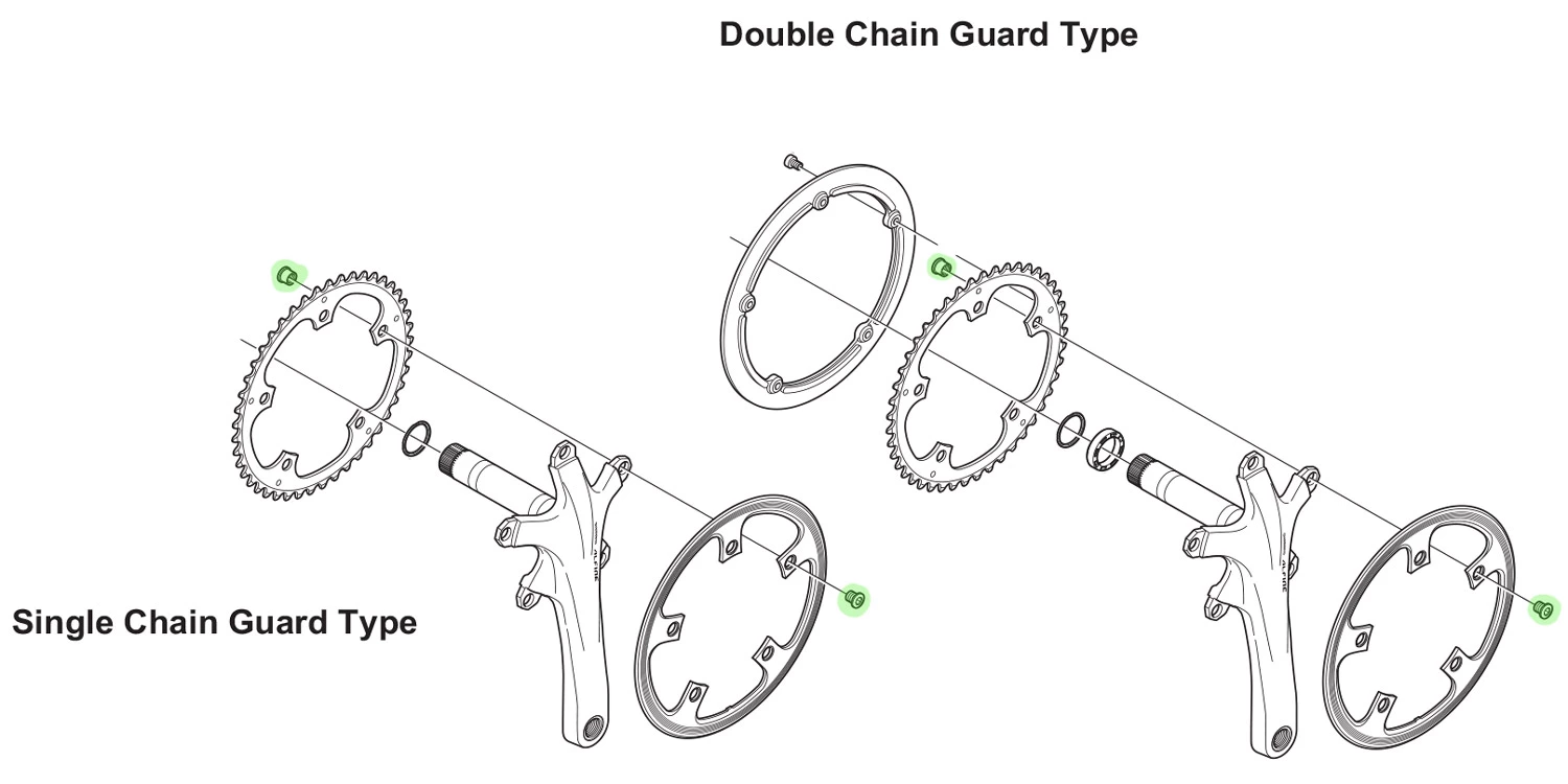 Shimano Vis De Plateau ALFINE/TIAGRA/SORA (5 Pièces) 4 Shimano Vis De Plateau ALFINE/TIAGRA/SORA (5 Pièces) – Image 4