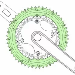 Campagnolo® Plateau Record 12 Vitesses 145mm 5 Campagnolo® Plateau Record 12 Vitesses 145mm -FSA Soldes Campagnolo Record 12 fach Kettenblatt FC RE952 b