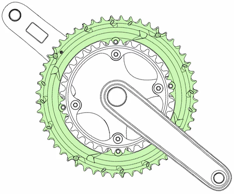 Campagnolo® Plateau Record 12 Vitesses 145mm 3 Campagnolo® Plateau Record 12 Vitesses 145mm – Image 3