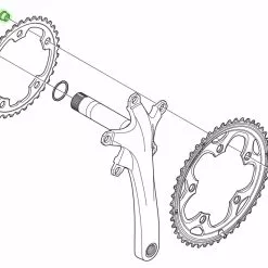 Shimano Vis De Plateau ALFINE/TIAGRA/SORA (5 Pièces) 9 Shimano Vis De Plateau ALFINE/TIAGRA/SORA (5 Pièces) -FSA Soldes FC CX50