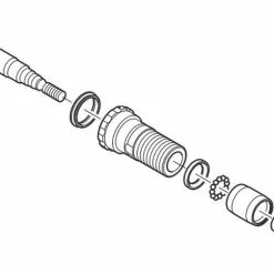 Shimano Axe De Pédale Complet Pour PD-R540/PD-RS500 5 Shimano Axe De Pédale Complet Pour PD-R540/PD-RS500 -FSA Soldes Pedalachse komplett PD R540 c