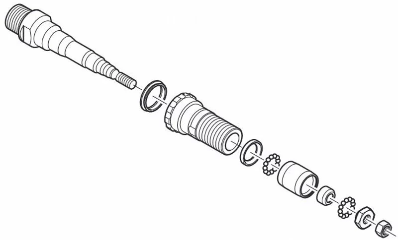 Shimano Axe De Pédale Complet Pour PD-R540/PD-RS500 3 Shimano Axe De Pédale Complet Pour PD-R540/PD-RS500 – Image 3