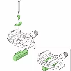 Shimano SM-PD65 Kit De Réflecteurs -FSA Soldes SM PD65 Reflektor Set Y40R98110 b