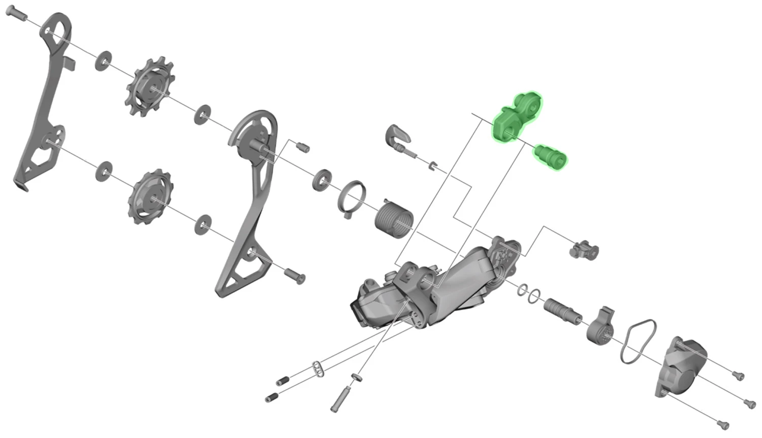 Shimano Unité D'axe Pour Support De Dérailleur RD-RX805 2 Shimano Unité D'axe Pour Support De Dérailleur RD-RX805 – Image 2