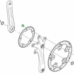 Shimano Vis De Plateau SORA/CLARIS (5 Pièces) -FSA Soldes Shimano SORA CLARIS Kettenblattschrauben 5 Stuck Y1P298030 c