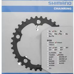 Shimano SORA FC-R3000/FC-3550 Plateau De Chaîne -FSA Soldes Shimano SORA FC R3000 34 Zahne KSR Y1NB34000