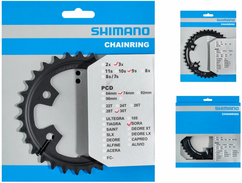 Shimano SORA FC-R3030 Plateau 1 Shimano SORA FC-R3030 Plateau