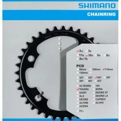 Shimano TIAGRA FC-4700 Plateau De Chaîne -FSA Soldes Shimano TIAGRA FC 4700 Kettenblatt 36T Y1RC36000
