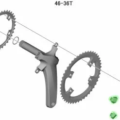 Shimano Vis De Plateau ULTEGRA Pour FC-6800 (4 Pièces) -FSA Soldes Shimano ULTEGRA Kettenblattschrauben fur FC 6800 Y1P498090 b