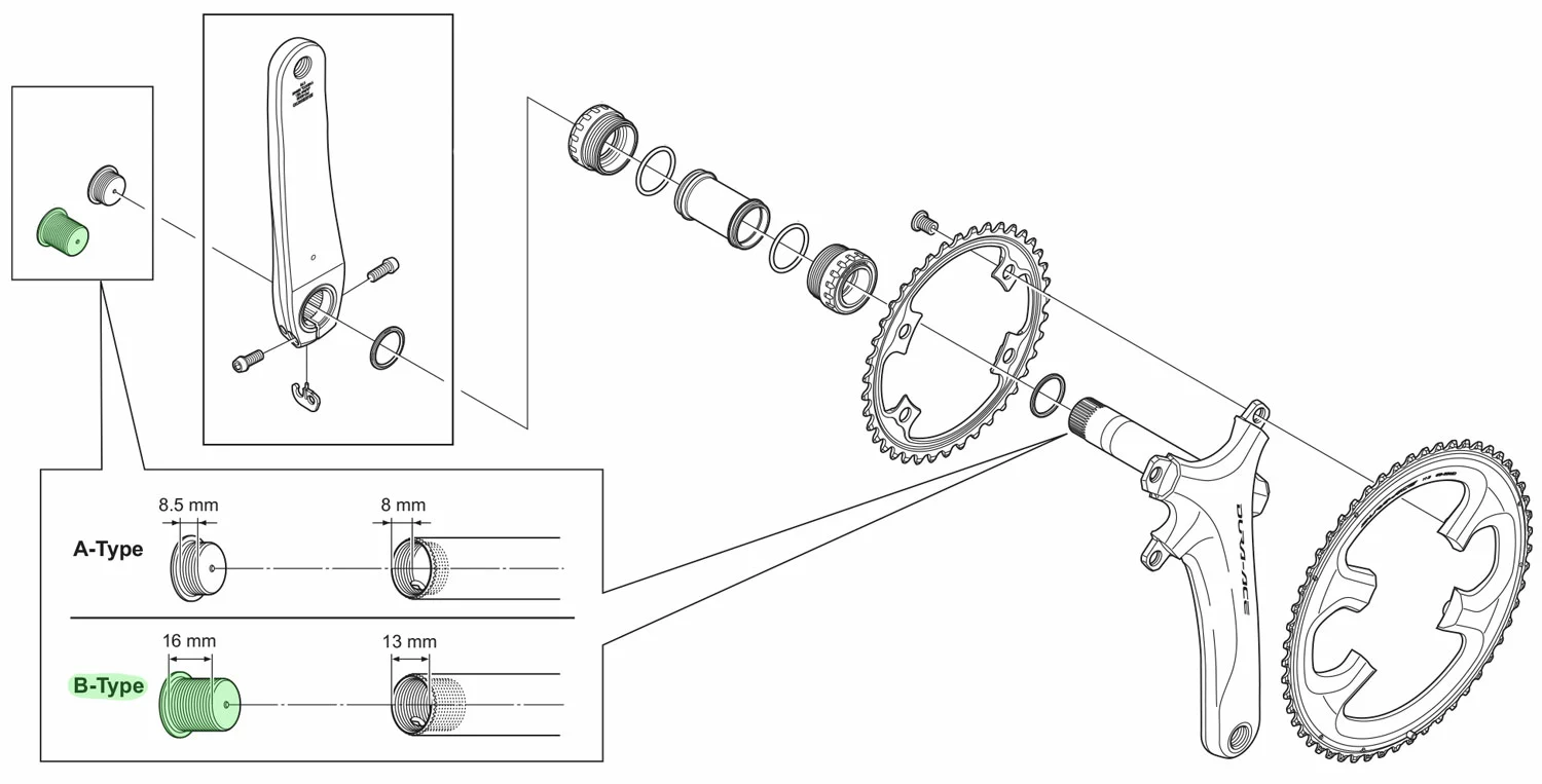 Shimano Vis De Fixation De Manivelle Pour FC-7900/FC-9000 8,5mm 4 Shimano Vis De Fixation De Manivelle Pour FC-7900/FC-9000 8,5mm – Image 4